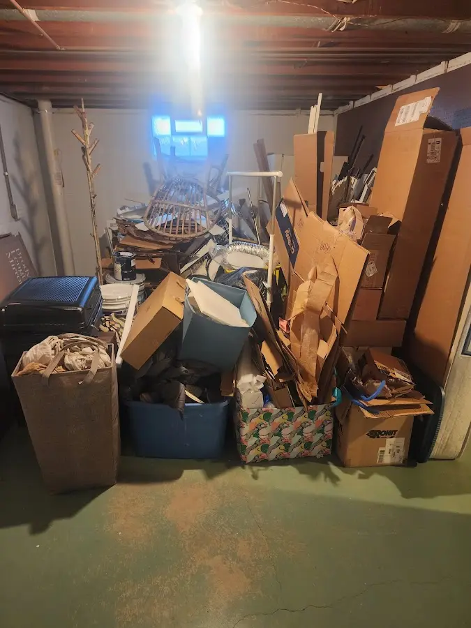 Roll-off dumpster container at job site for Roll Off Dumpster Rental in Northridge